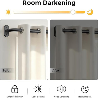 2 Pack Curtain Rods 36-120 Inch, Living Room, Sliding Door - Image 3