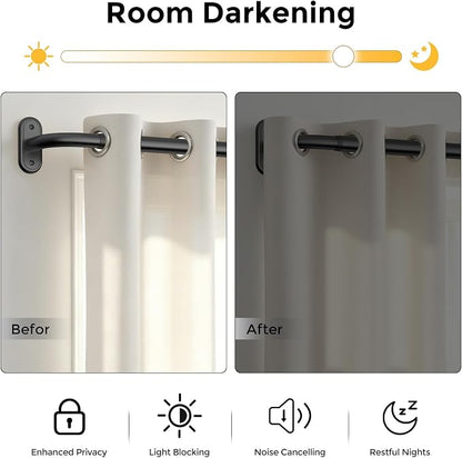 2 Pack Curtain Rods 36-120 Inch, Living Room, Sliding Door - Image 3