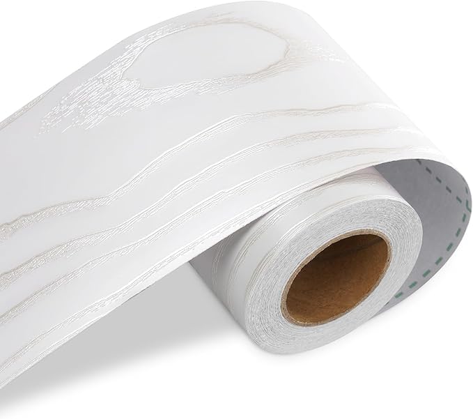 LACHEERY 3in x 82ft Thick White Bulletin Board Border Self Adhesive Mirror by LaCheery
