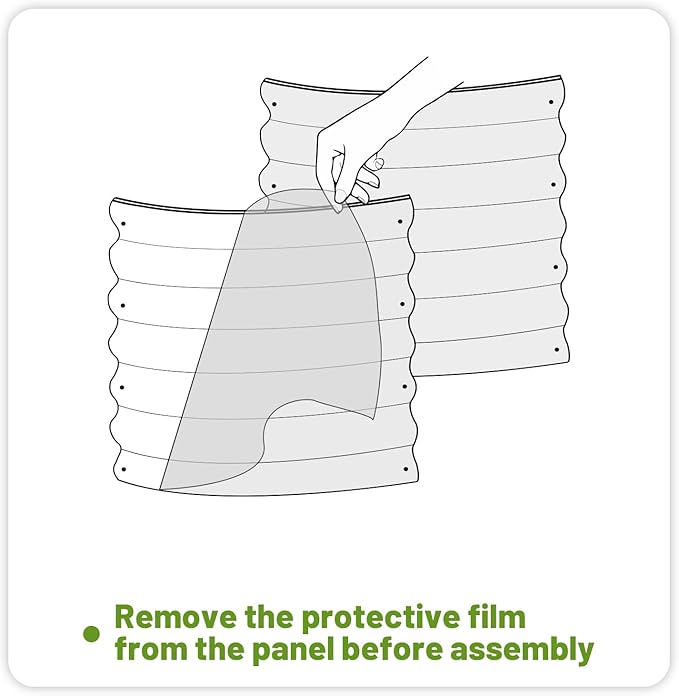 SnugNiture 2 Pcs 6x3x1ft Raised Garden Bed Kit, Outdoor Oval Metal Garden Planter, Ground Planter Box for Gardening Vegetables Flowers, Brown