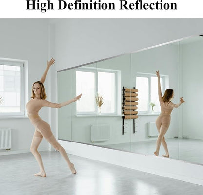 Ruomeng Home Gym Mirror, Large Frameless Body Mirror Tempered Glass - Image 6