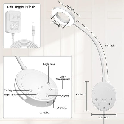 Wall Mounted Reading Light, Headboard Reading Lamp - Image 8