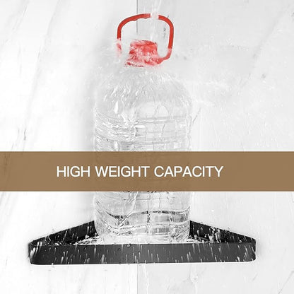 VOLPONE Bathroom Shelves Wall Mounted Glass Corner Shower Shelf - Image 5
