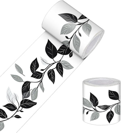 HOMETITUTE Wallpaper Border Peel and Stick Feather Texture Decorative Wall Trim by HOMETITUTE