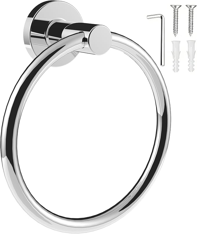 SetSail Towel Holder for Bathroom Wall Stainless Steel Hand Towel Ring Heavy by SetSail
