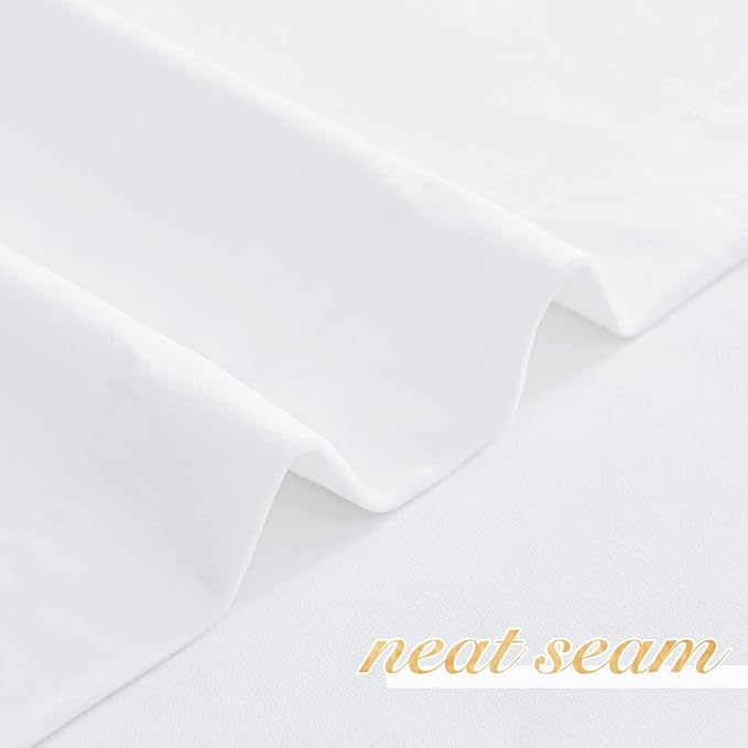 NICETOWN White Velvet Curtains and Drapes 102 inches Long, Extra Long Elegant - Image 6