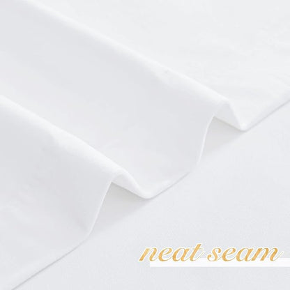 NICETOWN White Velvet Curtains and Drapes 102 inches Long, Extra Long Elegant - Image 6