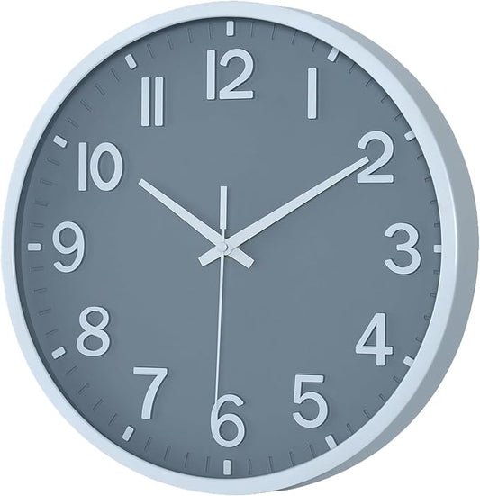 Wall Clocks Battery Operated 10 inch Modern Wall Clock, Silent Non Ticking Wall - Image 2