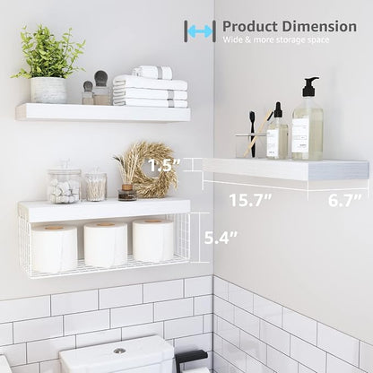 QEEIG Bathroom Shelves Over Toilet - Image 3