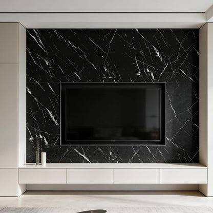 Abyssaly Black Marble Contact Paper Peel and Stick Countertops Waterproof Stick - Image 4