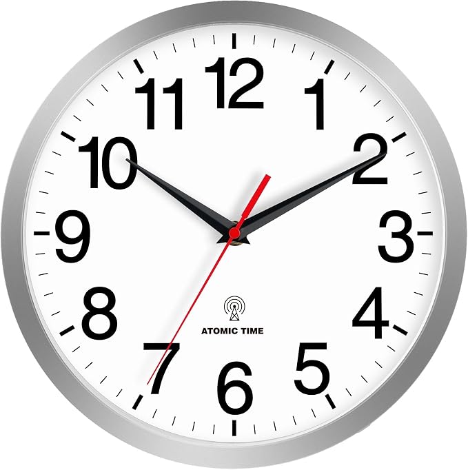 Rohioue Atomic Wall Clock Modern 10 Inch Battery Operated Analog Clock by RohioueWallClock
