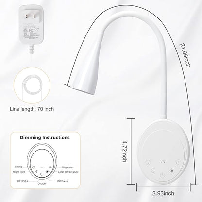 SANKEDOU LED Wall Mount Reading Light, Bedside Reading Lights - Image 8