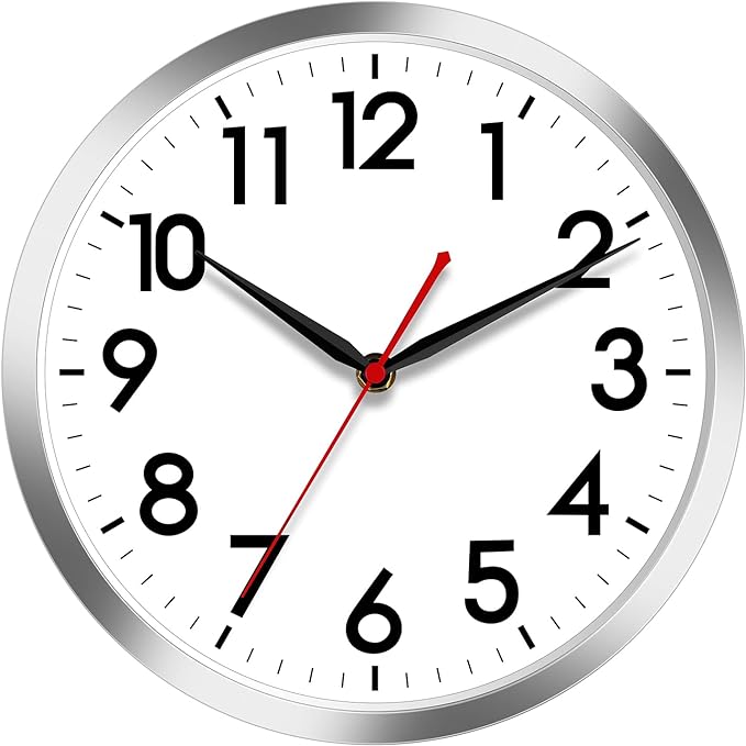 AKCISOT Wall Clock 14 Inch Large Silent Wall Clocks Battery Operated by Akcisot
