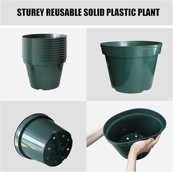 DAPERCI RooTrimmer 8 inches Nursery Pot Plant Grow Sturdy Flower pots in Bulk Price 20P