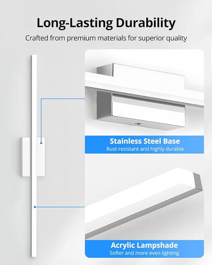 Combuh LED Vanity Lights Bar 36 Inch, 20W Bathroom Light Fixtures Over Mirror - Image 4