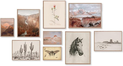 KBKBART Vintage Southwestern Wall Art, American Rustic Arizona Wall Art by KBKBART