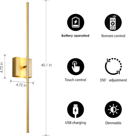 KARTOOSH Battery Operated Wall Sconces - Image 5