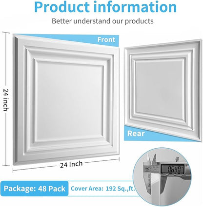 Art3d PVC Ceiling Tiles - Image 4
