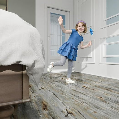 Wood Grain Peel and Stick Floor Tiles – 11.8” Width, Full Roll Length of 394" – - Image 5