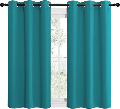 NICETOWN Room Darkening Curtains 50 inch Length 2 Panels, Thermal Insulated - Image 2