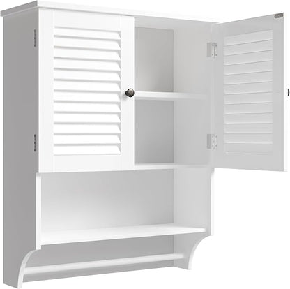 ChooChoo Medicine Cabinet, Bathroom Wall Cabinet, 2 Doors Over The Toilet Space - Image 4