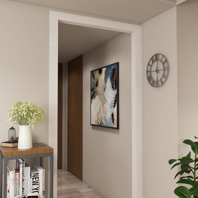 LACHEERY 50ft x 3in Silver White Wood Wallpaper Border Peel and Stick Wall - Image 4