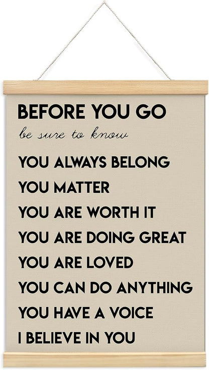 Mental Health Positive Affirmations Inspirational Wall Art Decor, Therapist by Unknown