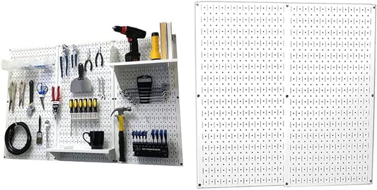 Wall Control Pegboard Organizer 4 ft. Metal Standard Tool Storage Kit by Wall+Control