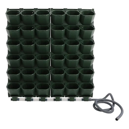 Self Watering Planters with Timer and Rain Sensor, 36-Pocket Wall Mounted - Image 2