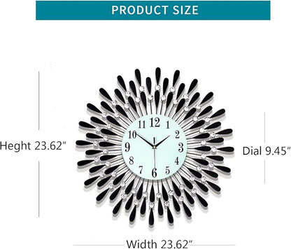 Large Wall Clocks for Living Room Decor Big Modern Silent Clock Non-Ticking for - Image 5