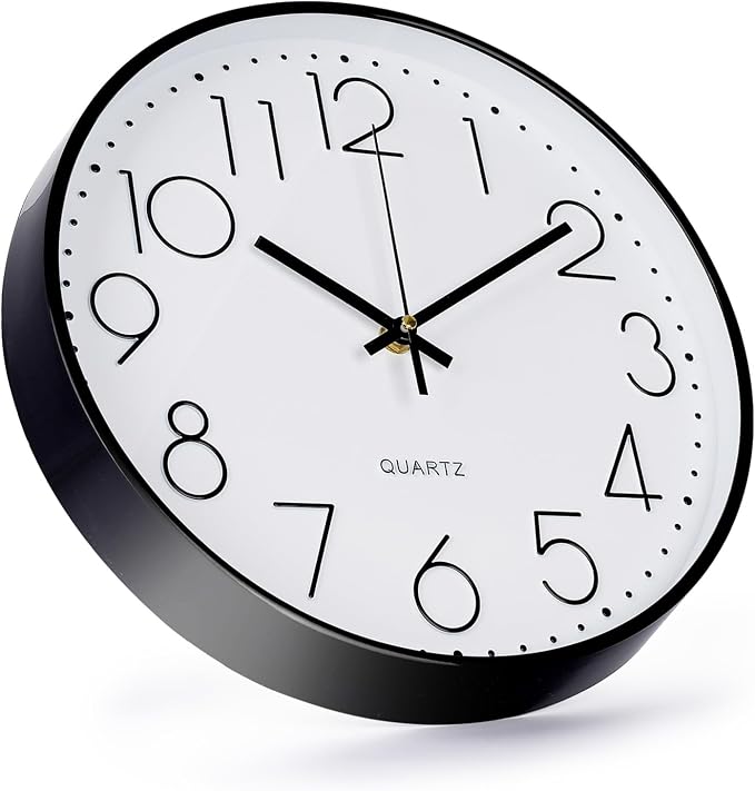 Wall Clock Non-Ticking Silent Modern Simple Style Round Decor Clock - Image 2