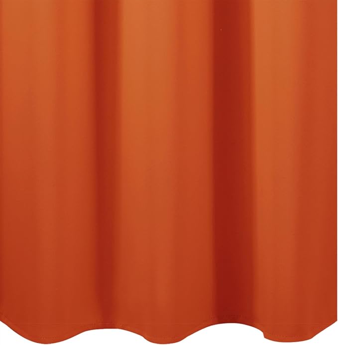LEMOMO Orange Blackout Curtains/38 x 54 Inch/Set of Two Panels Grommet Living - Image 8
