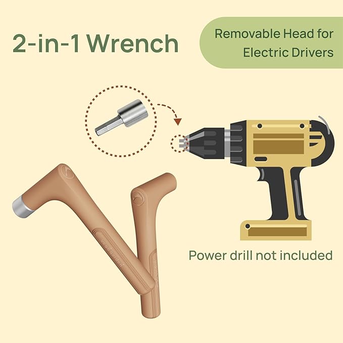 Vego garden 17" Tall 9 in 1 Novel Metal Raised Garden Bed Kits Modular Planter Beds with 2 in 1 Wrench & Magnetic Plant Tags for Vegetables Flowers, Terra Cotta