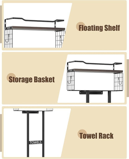 Large Towel Rack & Bathroom Towel Holder - Image 3