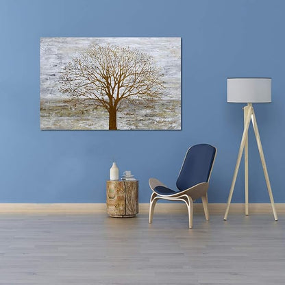 Yihui Arts Hand Painted Abstract Tree Painting - Image 6