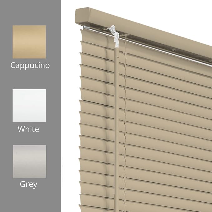CHICOLOGY Mini Blinds for Indoor Windows – 24"W x 36"H, Cappuccino Horizontal - Image 5