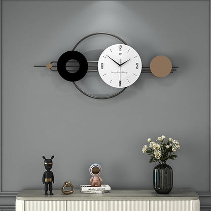 Decorative Wall Clocks for Living Room Decor, Large Modern Metal Wall Clocks by CreativeClock