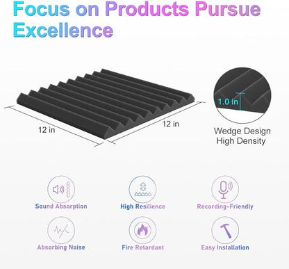 JBER 48 Pack Acoustic Foam Panels - Image 2