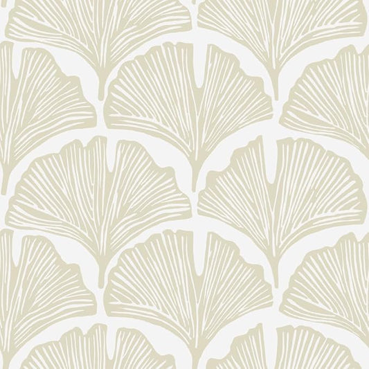 Tempaper x Novogratz Waverly White Feather Palm Removable Peel and Stick by TempaperCo