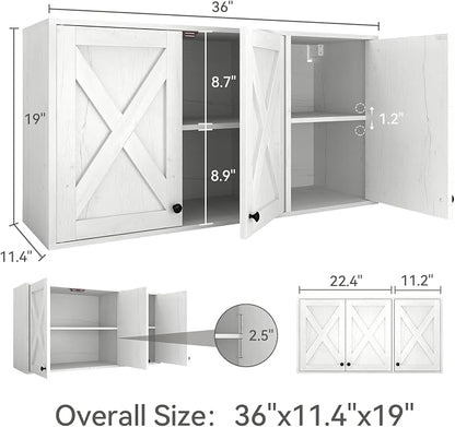 YOURLITE Laundry Cabinet, Medicine Cabinet, Bathroom Kitchen Storage Wall - Image 2