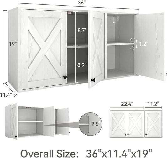 YOURLITE Laundry Cabinet, Medicine Cabinet, Bathroom Kitchen Storage Wall - Image 2