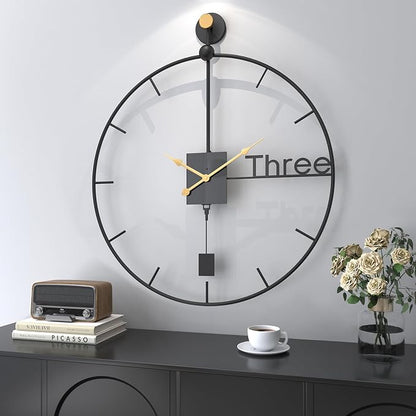 Cuspin 30 inch Large Wall Clocks Battery Operated Wall Clock - Image 7