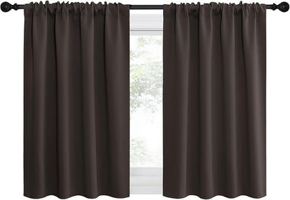 NICETOWN 2 Panels Blackout Curtains, Rod Pocket Thermal Insulated Drapes by NICETOWN