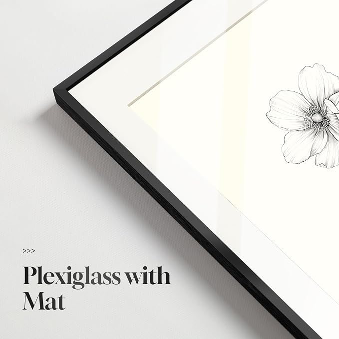 Framed Black and White Botanical Wall Art - Image 6