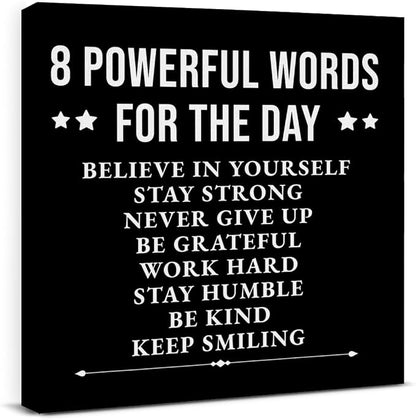 Inspirational Wall Decor, Motivational Canvas Painting Wall Art by VAHATAN