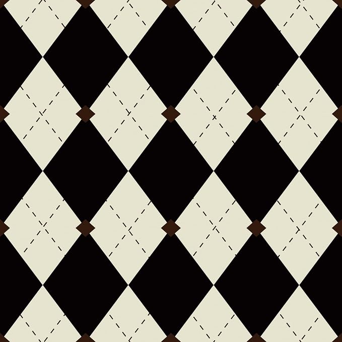 Simon&Siff Retro Peel and Stick Wallpaper Black and White Cream Wallpaper - Image 9