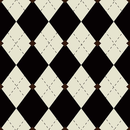 Simon&Siff Retro Peel and Stick Wallpaper Black and White Cream Wallpaper - Image 9