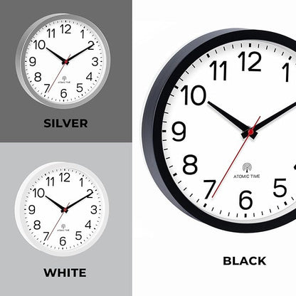 AKCISOT Atomic 10 Inch Wall Clock, Analog Indoor Battery Operated Clock - Image 3