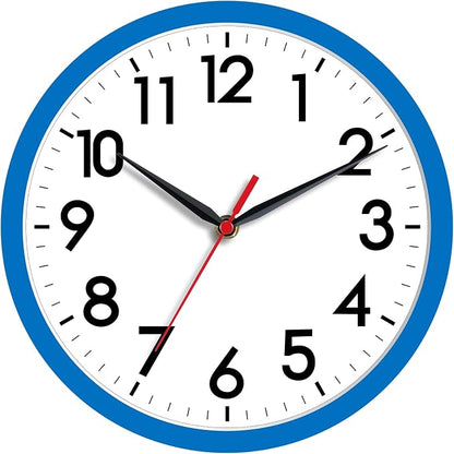 AKCISOT Wall Clock 8 Inch Silent Non-Ticking Modern Clocks Battery Operated by Akcisot