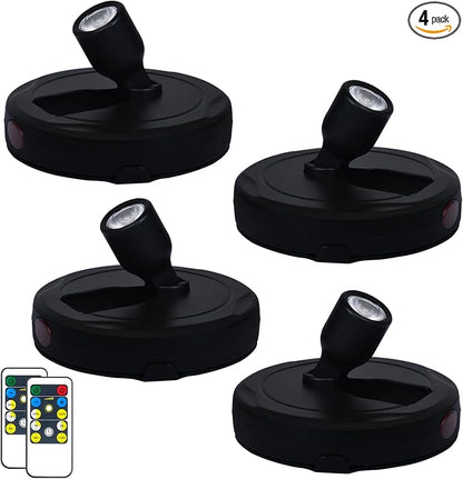 HAMVIDNE LED Spotlight, Battery Powered Picture Lights, Uplighting Indoor by HAMVIDNE